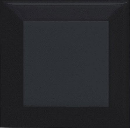 Керамическая плитка Adex ADNE2048 Biselado PB Negro, цвет чёрный тёмный, поверхность глянцевая, квадрат, 75x75