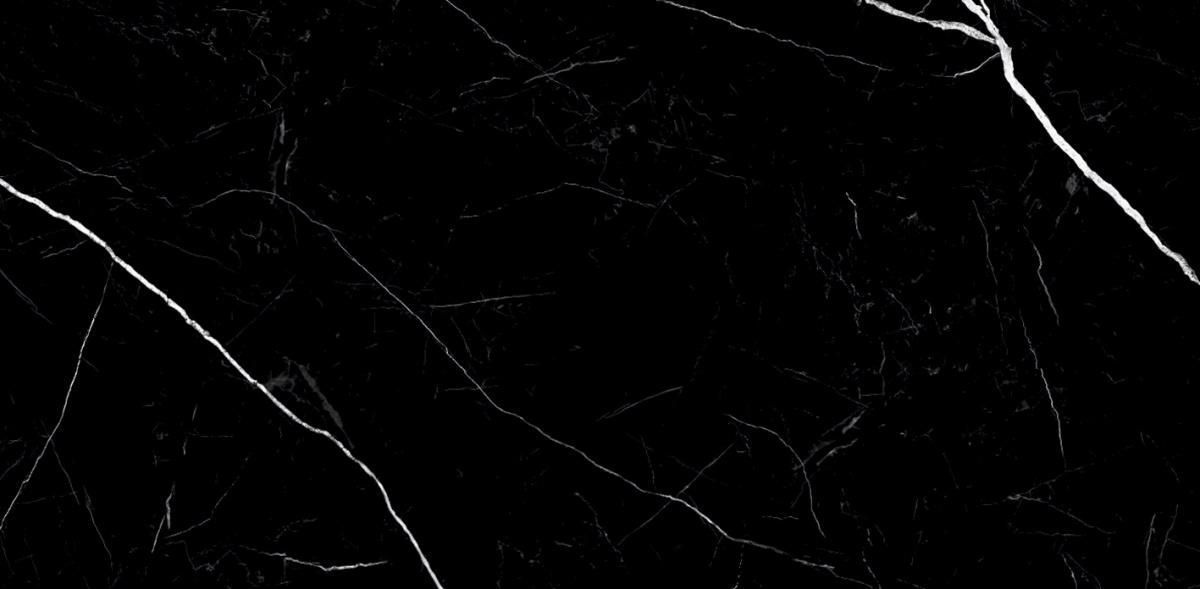 Керамогранит Laparet Nero Marquina, цвет чёрный, поверхность полированная, прямоугольник, 600x1200