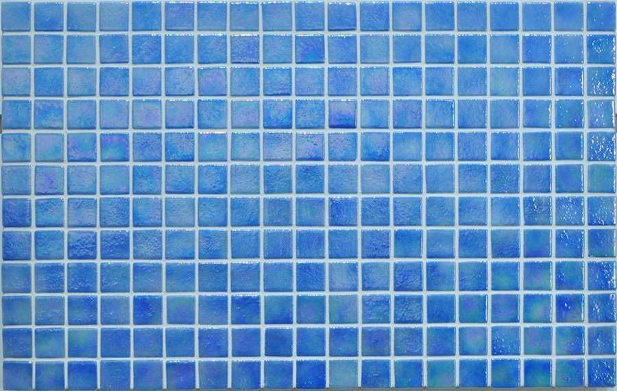 Мозаика Ezarri Iris Azur Safe, цвет голубой, поверхность матовая, прямоугольник, 313x495