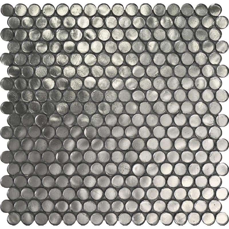 Мозаика Alma Mosaic Glamour APN-04, цвет серый, поверхность глянцевая, квадрат, 310x310