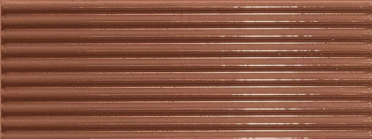 Керамическая плитка Ergon Abacus Brick Plisse Lux Amaranto ELHF, цвет коричневый, поверхность глянцевая рельефная, прямоугольник, 75x200