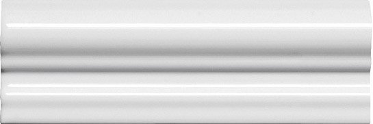 Бордюры Adex ADNE5140 Moldura Italiana PB Blanco Z, цвет белый, поверхность глянцевая, прямоугольник, 50x150