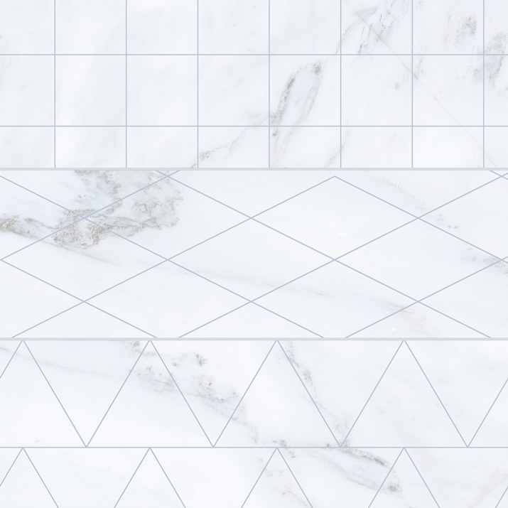 Керамогранит Gaya Fores Velvet Brick Geo Blanco, цвет белый, поверхность матовая, квадрат, 332x332