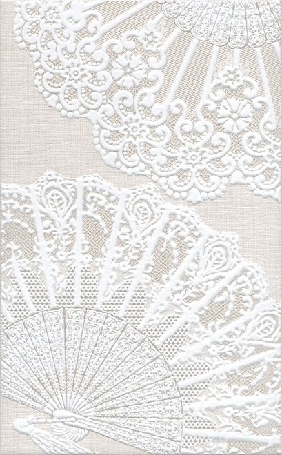 Декоративные элементы Kerama Marazzi Декор Мерлетто HGD\A205\6322, цвет белый, поверхность матовая, прямоугольник, 250x400