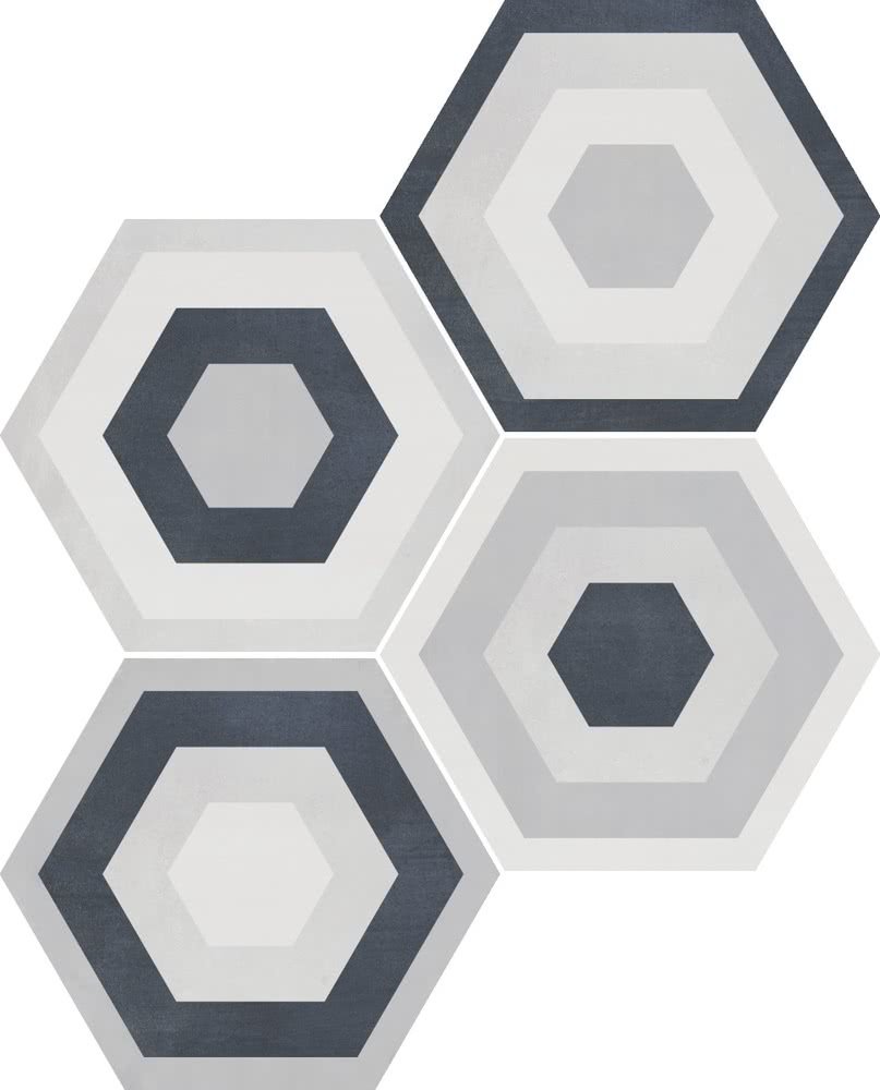 Керамогранит Geotiles Stardeck Gris, цвет чёрно-белый, поверхность матовая, прямоугольник, 258x290