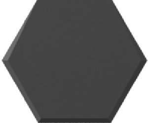 Керамическая плитка Wow Wow Collection Mini Hexa Contract Graphite Matt 108944, цвет чёрный тёмный, поверхность матовая, шестиугольник, 150x173
