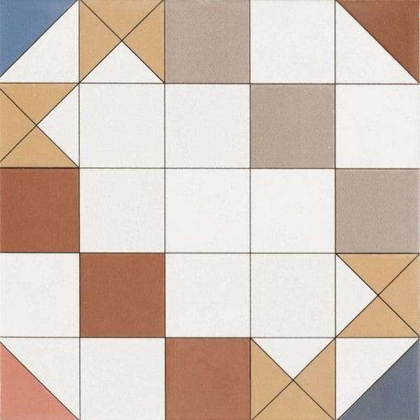 Керамическая плитка Bestile Alba Naya Sand, цвет разноцветный, поверхность матовая, квадрат, 200x200