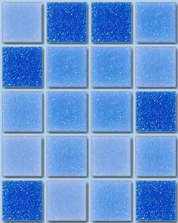Мозаика Irida Breeze Pamir, цвет голубой, поверхность глянцевая, квадрат, 327x327