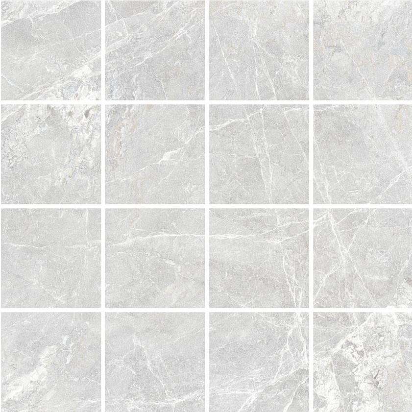 Мозаика Vitra Marmostone Мозаика 7,5х7,5 Светло-серый Матовый K9504518R001VTE0, цвет серый, поверхность матовая, квадрат, 300x300