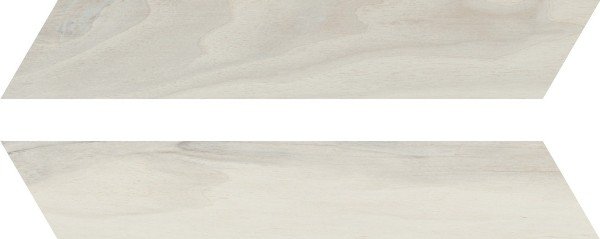 Керамогранит RHS Rondine Woodie Chevron White J86594, цвет белый, поверхность матовая, шеврон, 75x407
