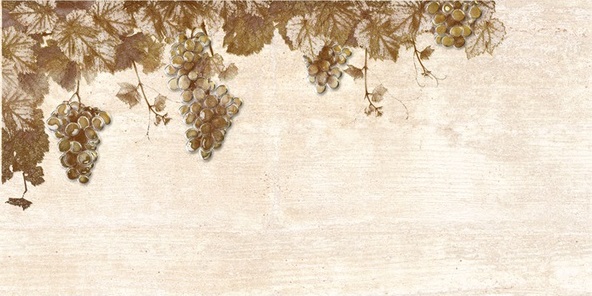 Декоративные элементы Нефрит керамика Тоскана Декор 04-01-1-10-03-15-710-2, цвет коричневый бежевый, поверхность матовая, прямоугольник, 250x500