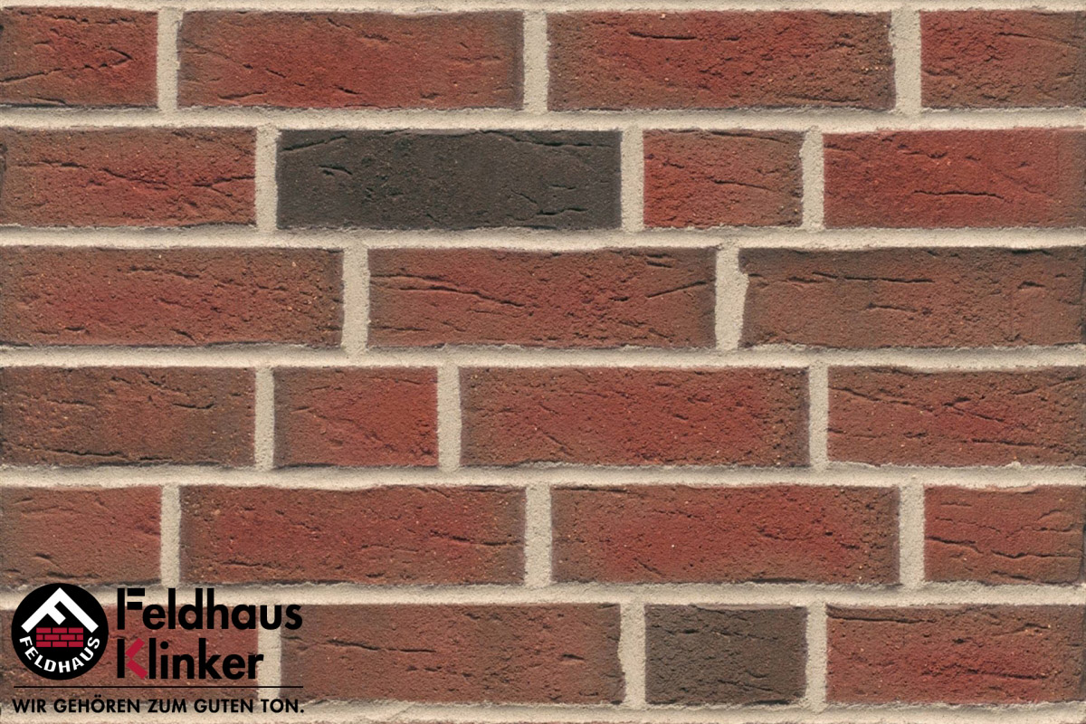 Клинкер Feldhaus Klinker Sintra Ardor R689WF17, цвет терракотовый, поверхность матовая, под кирпич, 52x210