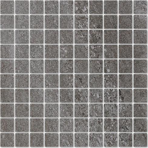 Мозаика Interbau Chianti Мозаика Ambra Antrazit, цвет серый, поверхность матовая, квадрат, 350x350