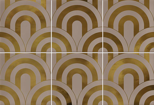 Керамическая плитка Vives Hanami Takada Nuez Oro VIV-HAN-074, цвет коричневый, поверхность глянцевая, прямоугольник, 230x335