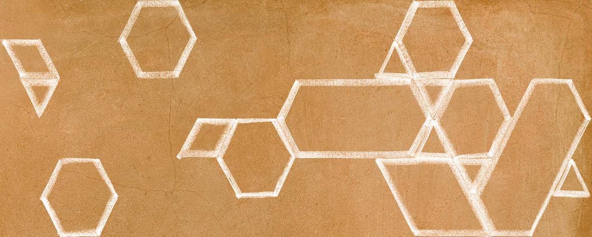 Керамическая плитка Vives Kent Firle Natural, цвет оранжевый, поверхность матовая, прямоугольник, 200x500