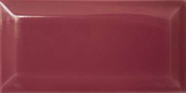 Керамическая плитка Cevica Metro Fuxia, цвет бордовый, поверхность глянцевая, кабанчик, 75x150