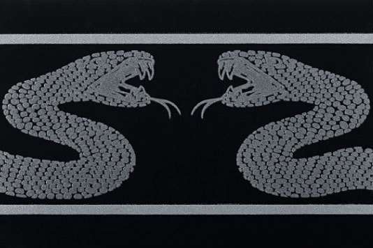 Бордюры Petracers Gran Gala Listello Serpente A Nero, цвет чёрный, поверхность глянцевая, прямоугольник, 210x315