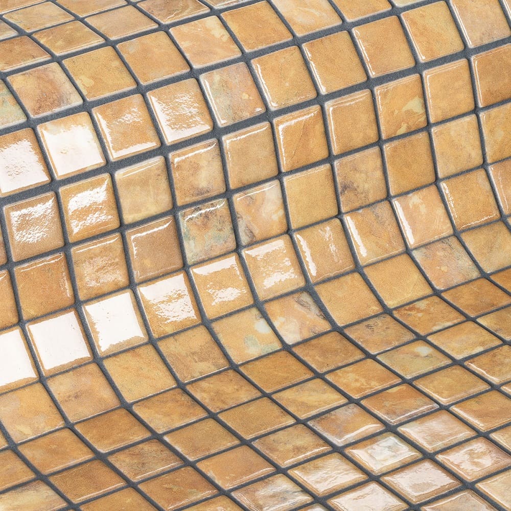 Мозаика Ezarri Gemma Garnet, цвет коричневый, поверхность глянцевая, прямоугольник, 313x495