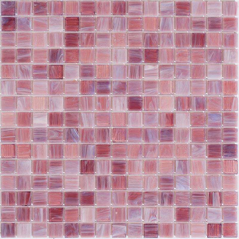 Мозаика Alma Mosaic Stella STN433, цвет розовый, поверхность глянцевая, квадрат, 327x327