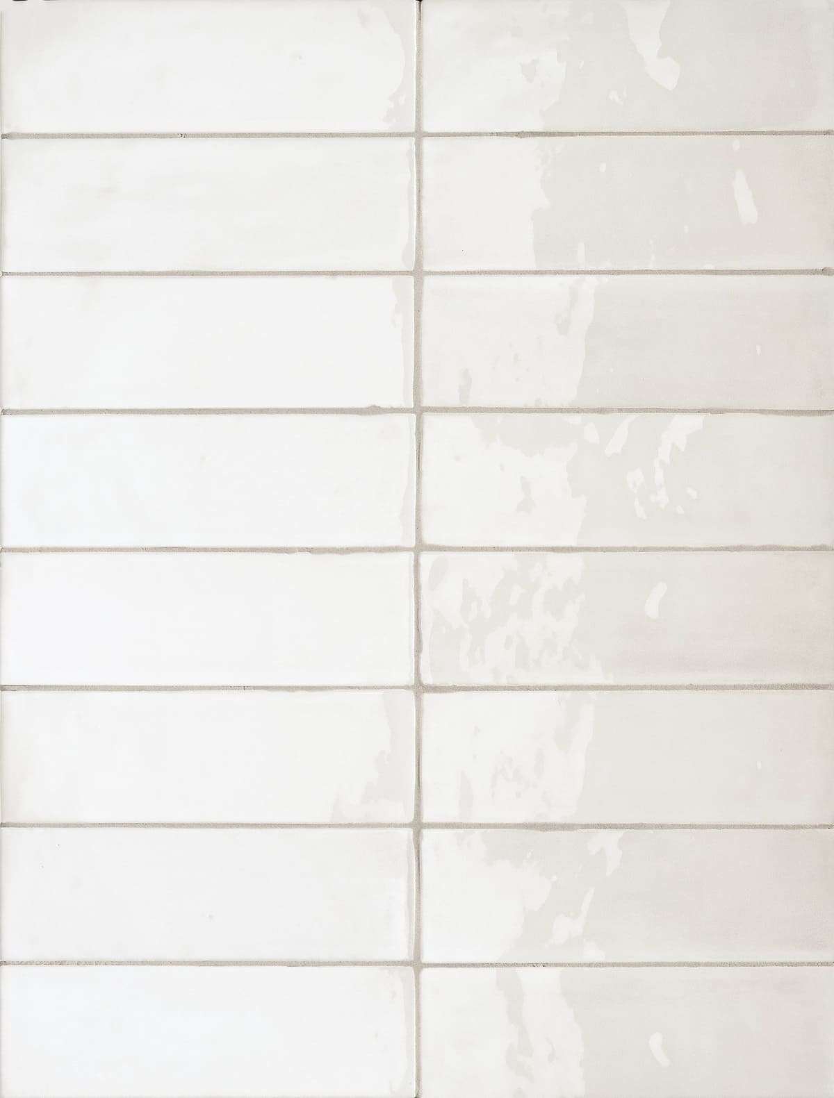 Керамическая плитка Sartoria Tbrick Coconut SATB0116G, цвет белый, поверхность глянцевая, прямоугольник, 52x160