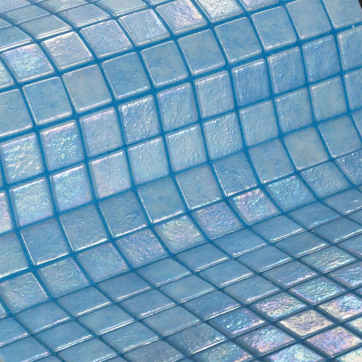 Мозаика Ezarri Antislip Azur, цвет голубой, поверхность матовая, прямоугольник, 313x495
