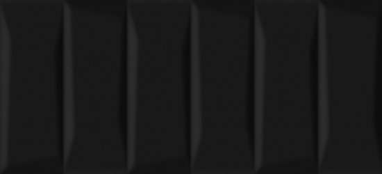 Керамическая плитка Cersanit Evolution Кирпичи Черный Рельеф EVG233, цвет чёрный, поверхность глянцевая, под кирпич, 200x440