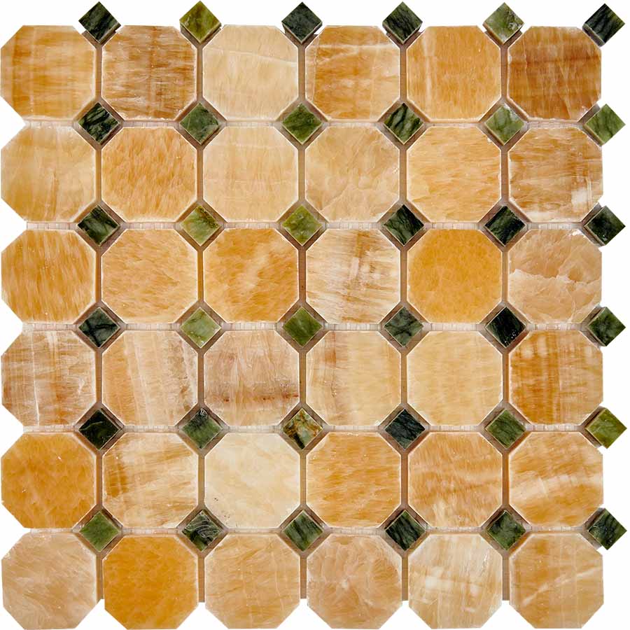 Мозаика Pixel Mosaic PIX210 Оникс (48x48мм), цвет бежевый, поверхность глянцевая, квадрат, 305x305