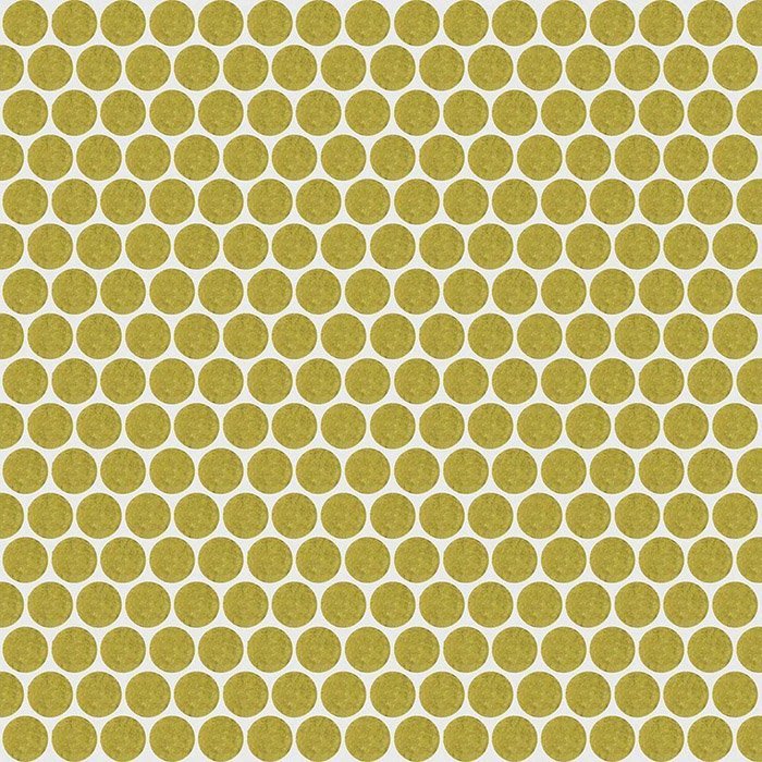 Мозаика Rex Extra Light Circle Lime 735610, цвет жёлтый, поверхность глянцевая, квадрат, 300x300