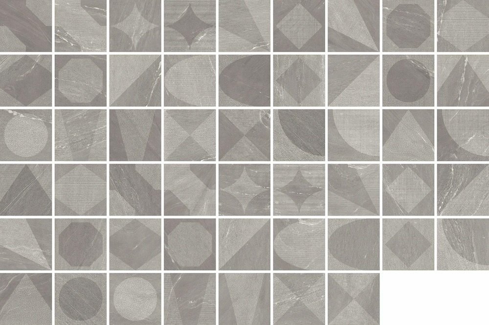 Декоративные элементы Sant Agostino Waystone Decor Cold 2020 CSAWYSDC20, цвет серый, поверхность матовая, квадрат, 200x200
