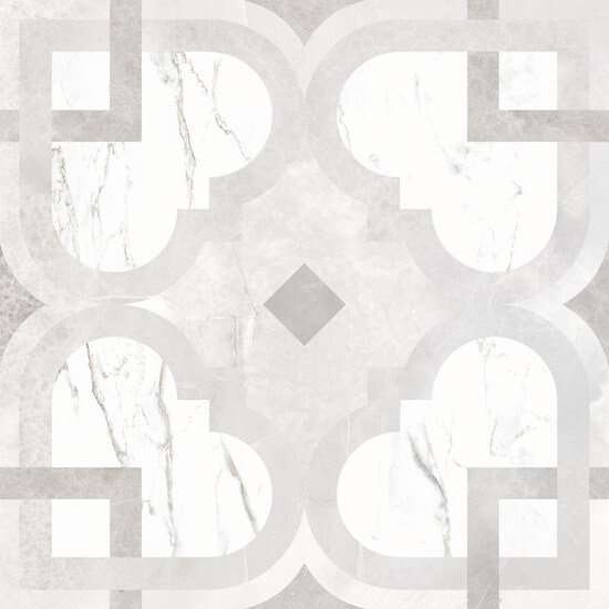Декоративные элементы Vives Zeth-R Gris, цвет серый, поверхность глянцевая, квадрат, 593x593
