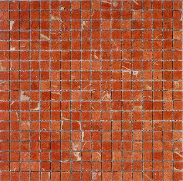 Мозаика Premium Marble Rojo Alicante Polished, цвет оранжевый, поверхность полированная, квадрат, 300x300
