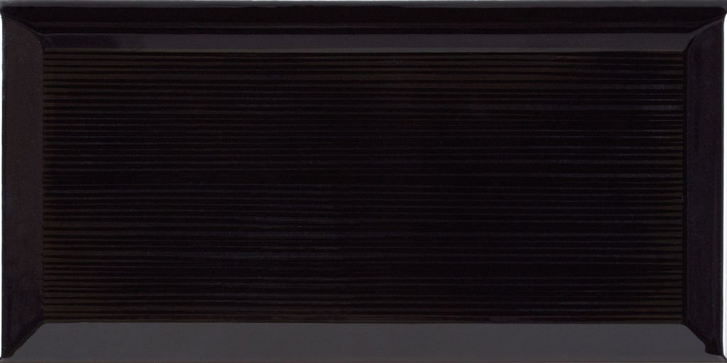 Керамическая плитка ZYX Metropolitain Boulevard Dark Night 219677, цвет чёрный тёмный, поверхность глянцевая, кабанчик, 100x200