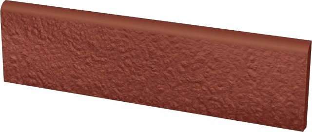Бордюры Paradyz Natural Rosa Duro Цоколь, цвет терракотовый, поверхность структурированная, прямоугольник, 81x300