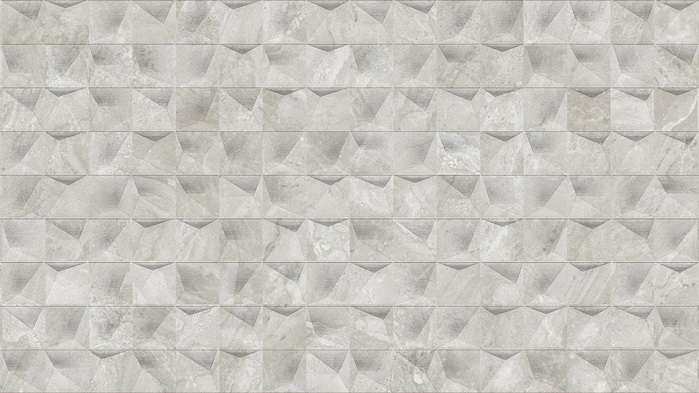 Керамическая плитка Porcelanosa Indic Nature Cubic 100293025, цвет серый, поверхность матовая 3d (объёмная), прямоугольник, 333x592
