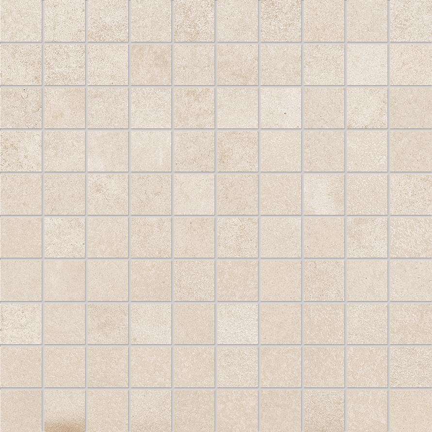 Мозаика Ergon Tr3Nd Mosaico Concrete Ivory EAVT, цвет слоновая кость, поверхность матовая, квадрат, 300x300