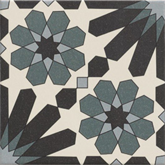Декоративные элементы Mainzu Zellige Tanger, цвет разноцветный, поверхность матовая, квадрат, 200x200