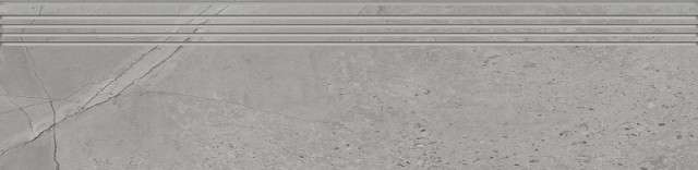 Ступени Kerranova Marble Trend K-1006/LR/st01, цвет серый, поверхность лаппатированная, прямоугольник, 294x1200