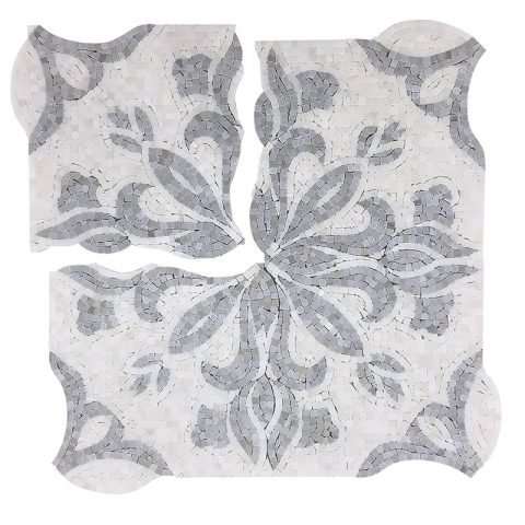 Мозаика Skalini Pietra Floreale PF-01, цвет серый, поверхность матовая, квадрат, 305x305