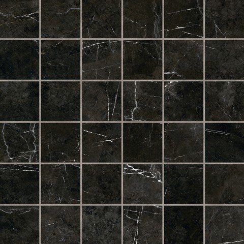 Мозаика Estima Vision Black VS03 Неполированный 30x30 37197, цвет чёрный, поверхность матовая, квадрат, 300x300