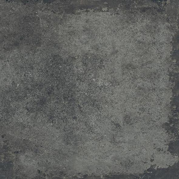 Керамогранит Piemme Castlestone Antislip Black Ret. 00460, цвет чёрный, поверхность матовая, квадрат, 600x600