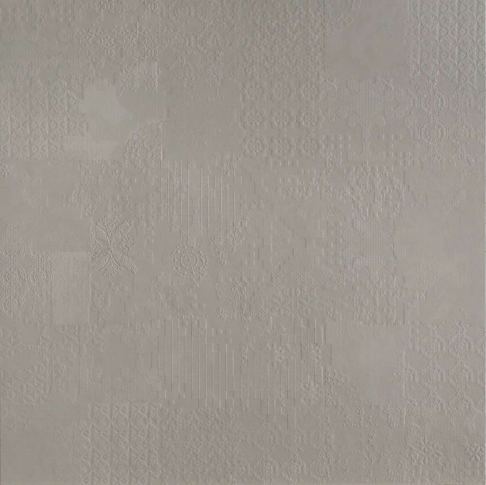 Керамогранит Mutina Dechirer Decor Grigio PUDD02, цвет серый, поверхность матовая, квадрат, 1200x1200