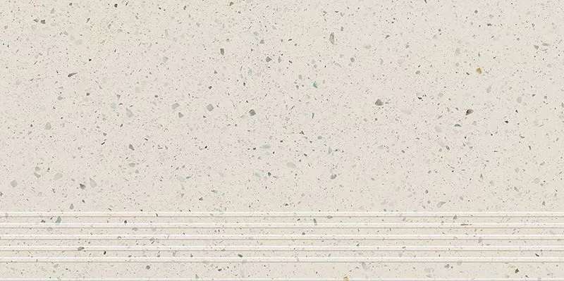 Ступени Paradyz Moondust Bianco Stopnica Prosta Nacinana Mat., цвет белый, поверхность матовая, прямоугольник, 300x600