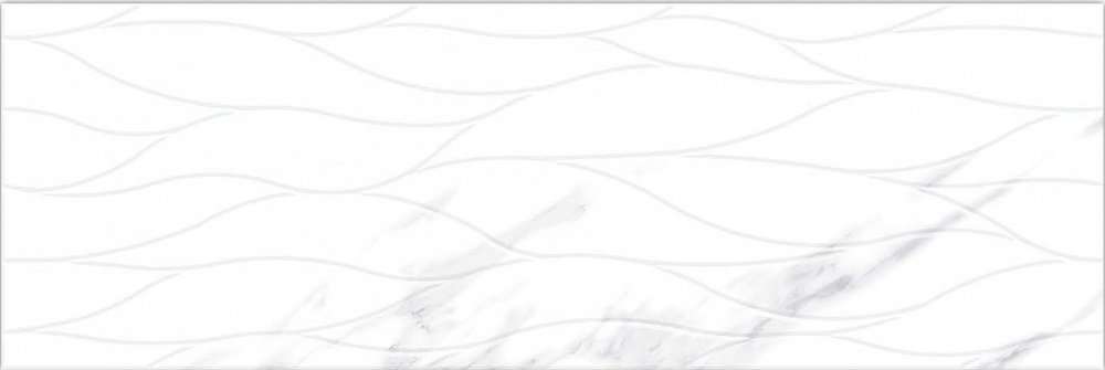 Декоративные элементы  Bianco Grey HL Waves, цвет белый серый, поверхность глянцевая, прямоугольник, 300x900