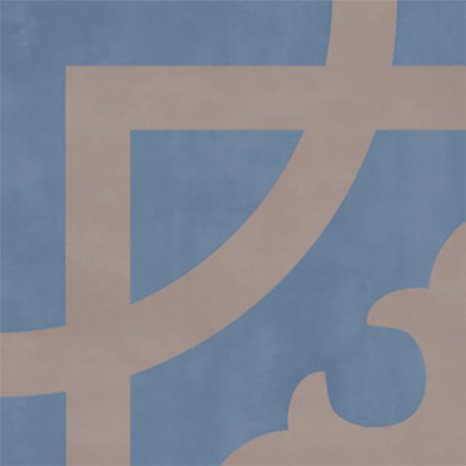 Керамогранит Ribesalbes Puzzle Montoro, цвет синий, поверхность матовая, квадрат, 200x200