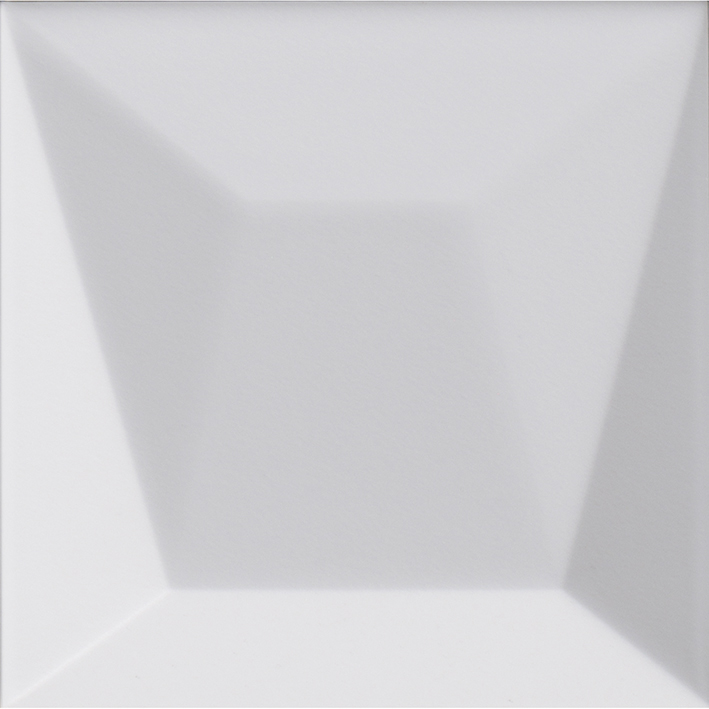 Керамическая плитка L'Antic Colonial Faces S4 Blanco L138000321, цвет белый, поверхность 3d (объёмная), матовая, квадрат, 125x125