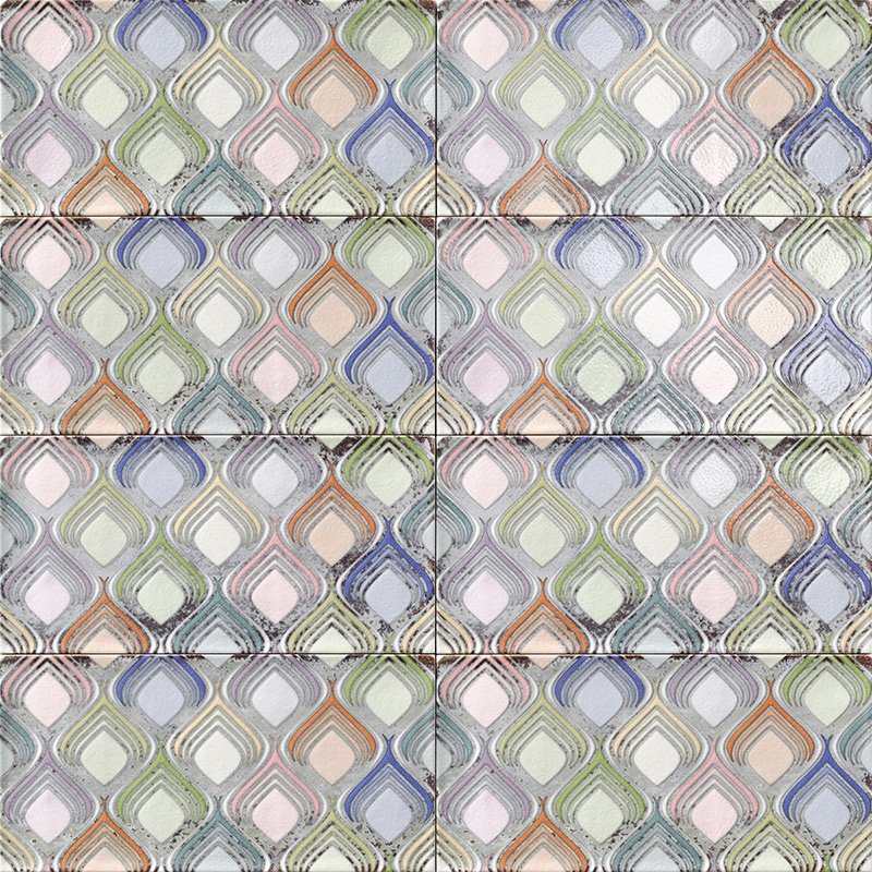 Керамическая плитка Mainzu Atelier Pantone, цвет разноцветный, поверхность глянцевая, прямоугольник, 150x300