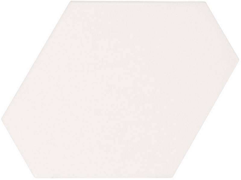 Керамическая плитка Equipe Scale Benzene White Matt 23824, цвет белый, поверхность матовая, шестиугольник, 108x124