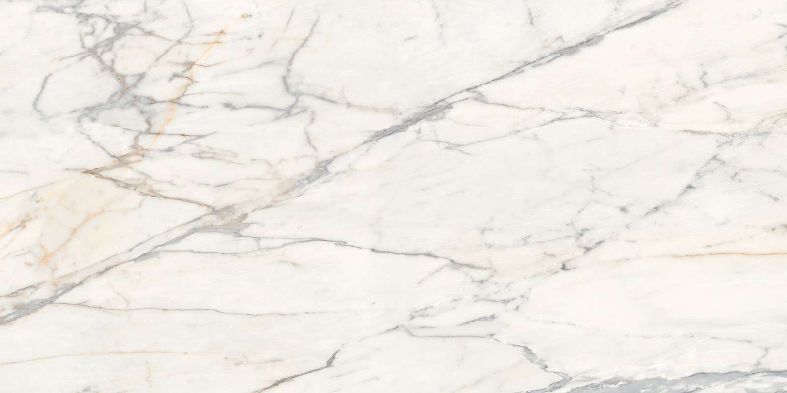Широкоформатный керамогранит Marazzi Italy Grande Marble Look Golden White Lux M8AH, цвет белый, поверхность полированная, прямоугольник, 1200x2400