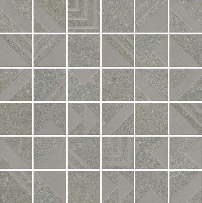 Мозаика Kerama Marazzi Про Нордик серый светлый мозаичный SBM013\DD204320, цвет серый, поверхность матовая, квадрат, 300x300