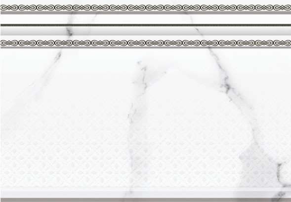 Бордюры Dual Gres Palmira Zocalo, цвет чёрно-белый, поверхность глянцевая, прямоугольник, 200x300